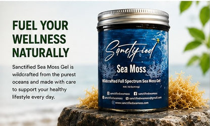 Organic Wildcrafted Sea Moss Gel | Sanctified 16 oz