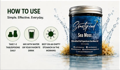Organic Wildcrafted Sea Moss Gel | Sanctified 16 oz